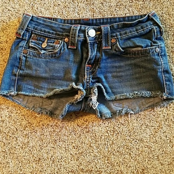 True Religion Joey cutoff shorts, size 27, EUC - Picture 4 of 6